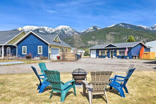 Home With Rocky Mtn View 14 Mi To Flathead Lake