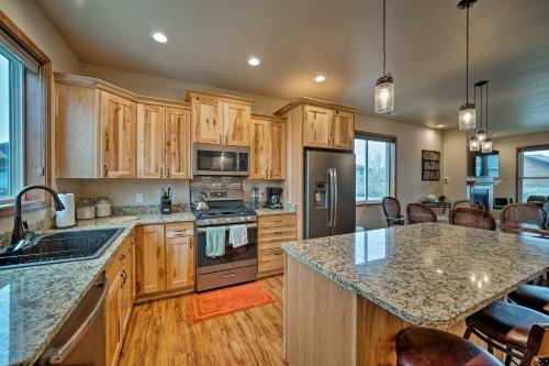 Modern Home On Golf Course With Game Room And Fireplace