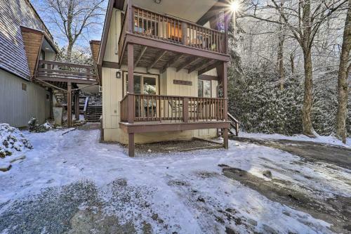 Apartamento Cozy Banner Elk Studio With Deck - 1 Mi To Ski!