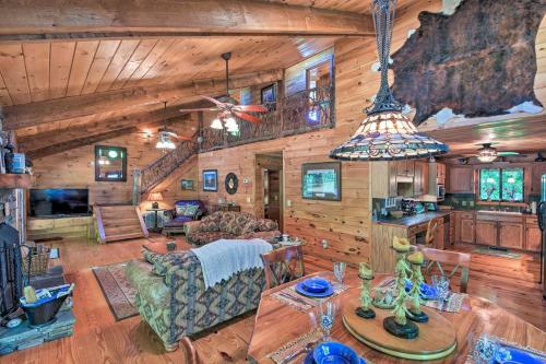 Riverfront Hayesville House With Spacious Deck!