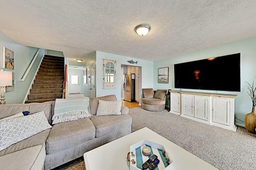 Apartamento Second-row Haven With 2 Units - 100 Yards To Beach! Duplex