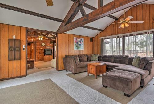 Rustic Lake Harmony Home With Fire Pit And Hot Tub!