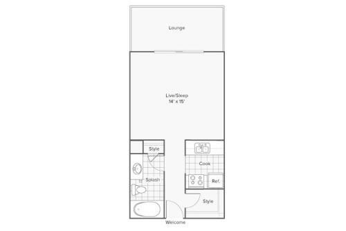 Apartamento Beautiful Studio In Downtown Memphis + River Views