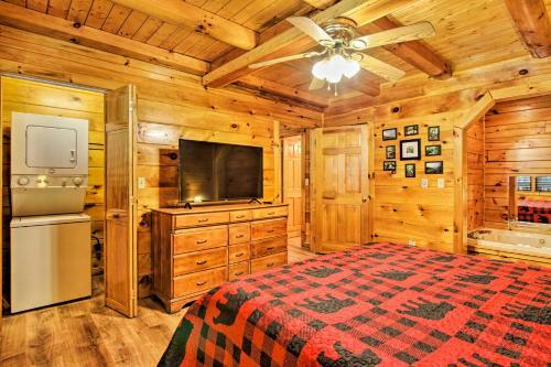 Explore Pigeon Forge Charming Cabin With Hot Tub!