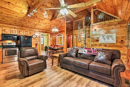 Explore Pigeon Forge Charming Cabin With Hot Tub!
