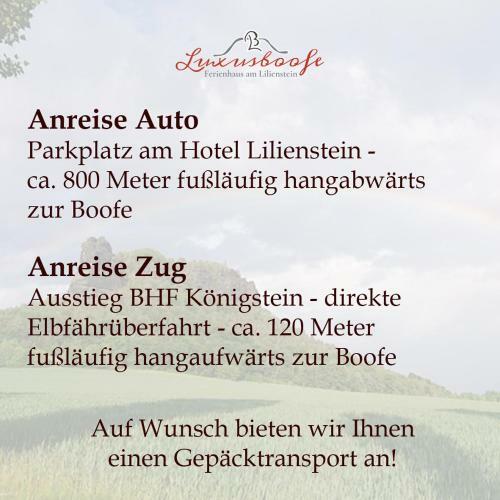Apartamento Luxusboofe - Ferienhaus Am Lilienstein