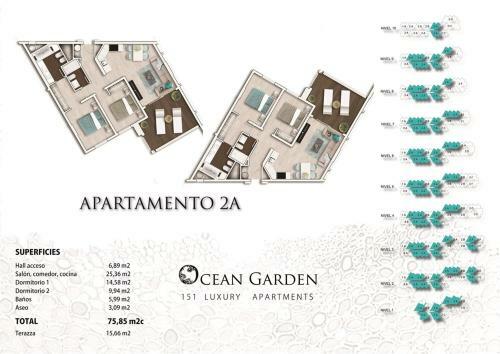 Design Apartment Ocean Garden 2, Playa Paraiso
