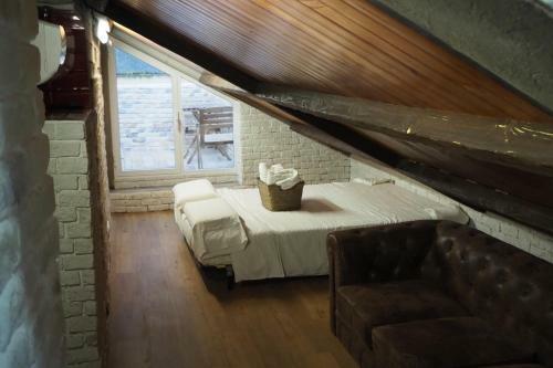 Tiny And Cute Apartment In The Roof Touching Border