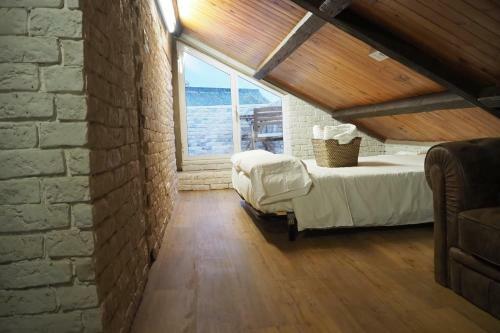 Tiny And Cute Apartment In The Roof Touching Border