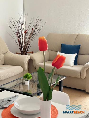 Apartbeach Las Palmeras Climatizado Junto Playa