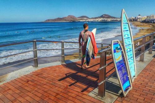 Apartamento Estudio Playa Canteras 2-4p Wifi 100mb