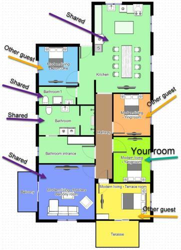 Hostal Aday - Modern Living - Yang Room