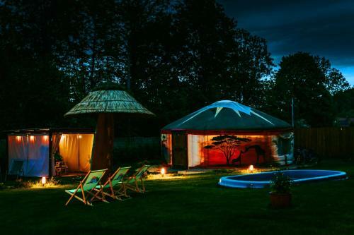 Aloha Glamp - Prywatne Jacuzzi & Sauna