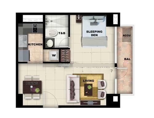 Apartamento One Bedroom Unit, One Manchester Place, Mactan