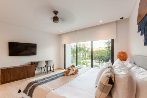 Apartamento Lagunas Central Park Luxury Studio With Pool View Balcony & Gym