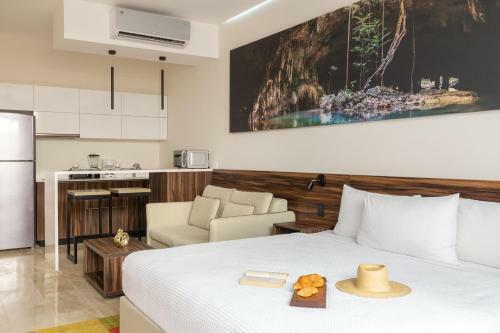 Apartamento Charming Studio With Incredible Terrace Rooftop Pool In Aldea Zama