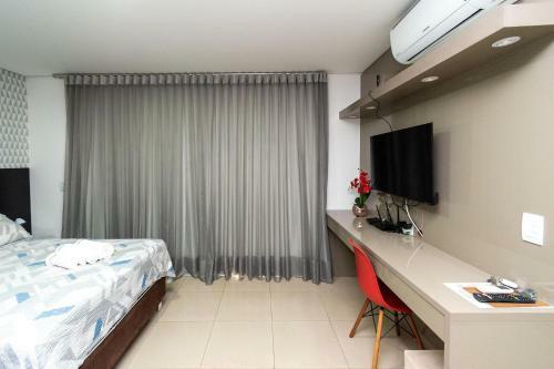 Apartamento Th2205 Studio Completo, Andar Alto, Setor Bueno
