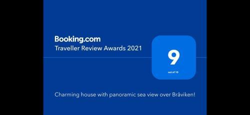 Villa Charming House With Panoramic Sea View Over Br�viken!