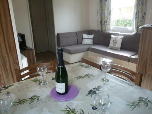 Mobile Home Ht De Gamme Climatis� Dans Le Camping **** De La R�serve