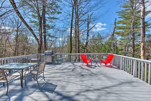 Wooded Waterfront Grantham Home Less Than 10 Mi To Ski!