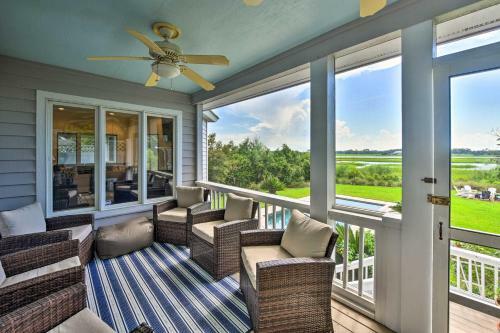 Exquisite Beaufort Home With Sunset Marsh Views!