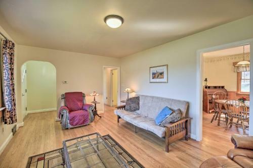 Quaint Creekside Home With Spacious Deck And Yard