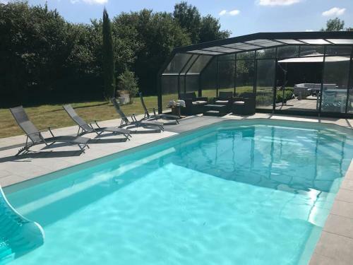 Maison Normande - Piscine Chauff�e Couverte