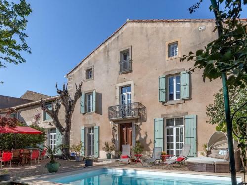Elegant Holiday Home In Olonzac With Private Swimming Pool