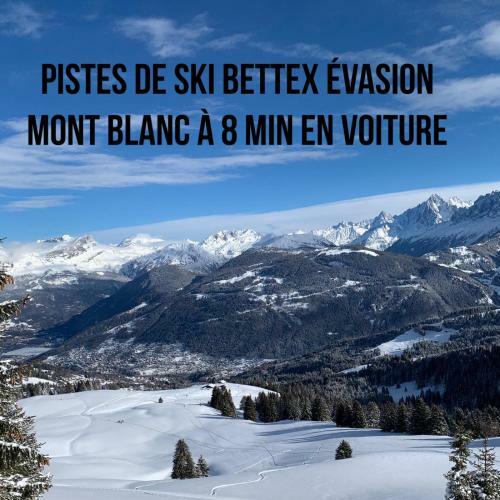 Apartamento Studio Turquoise Quartier Grattague Vue Montblanc