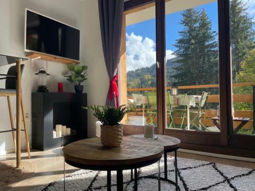 Apartamento Studio Turquoise Quartier Grattague Vue Montblanc