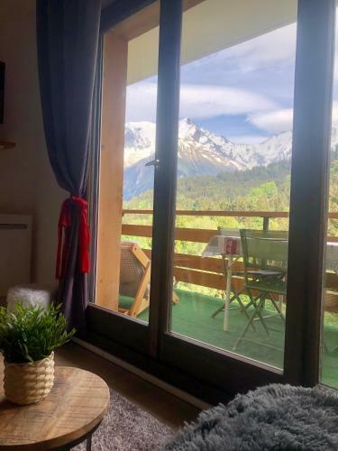 Apartamento Studio Turquoise Quartier Grattague Vue Montblanc