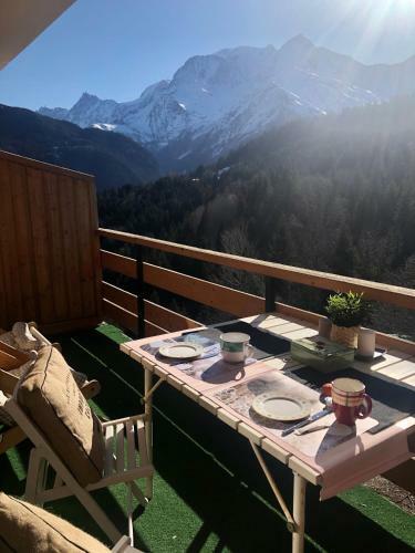 Apartamento Studio Turquoise Quartier Grattague Vue Montblanc