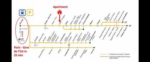 Apartamento Thorigny Sur Marne :studio Gare 10 Min Disneyland