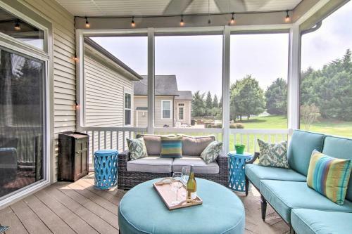 Chic Ocean View Home About 5 Mi To Bethany Beach!