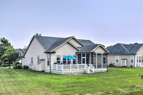 Chic Ocean View Home About 5 Mi To Bethany Beach!