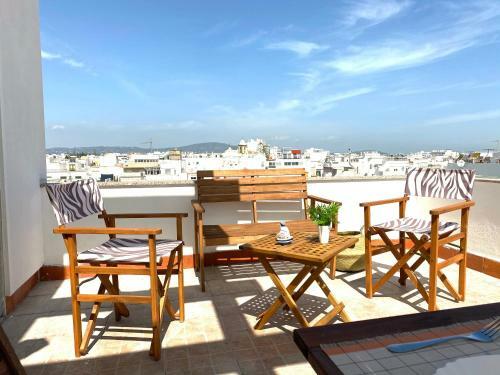 Rooftop Olh�o-algarve Apartamento Com Terra�o Vista Mar