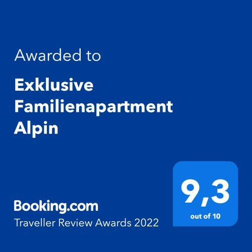 Apartamento Exklusive Familienapartment Alpin