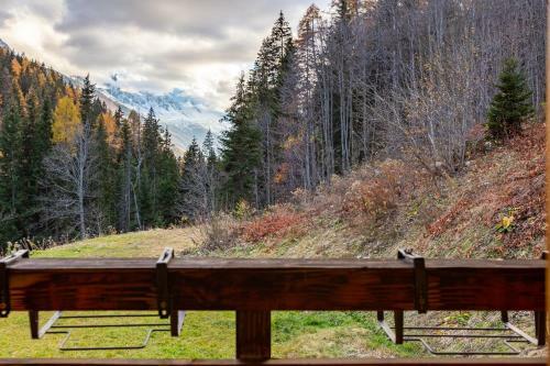 Chalet In The Woods With Mont Blanc View + Fireplace