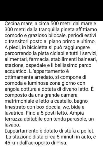 Apartamento Appartamento Il Bucaniere A Marina Di Cecina