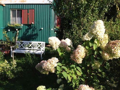 Alte Kate Mit Bau-& Zirkuswagen Im Gartenidyll