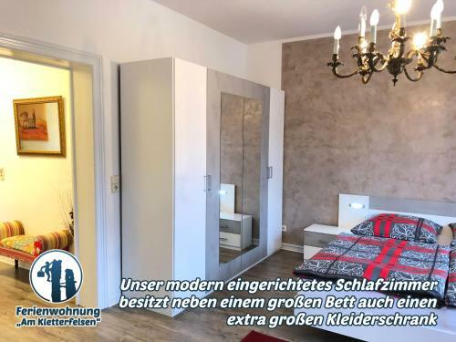 Apartamento Ferienwohnung "am Kletterfelsen"