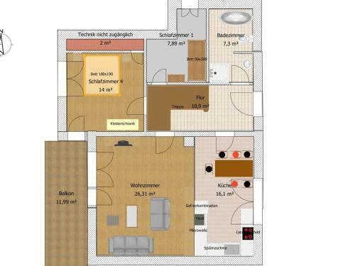Apartamento Ferienwohnung Marina