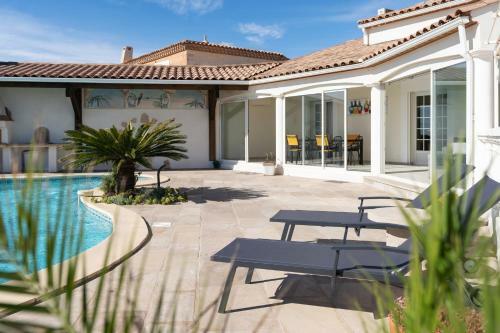 Cor4 Spacieuse Villa, Piscine Privative Vue Mer Saint Pierre La Mer