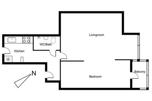 Apartamento Stille Og Hyggelig Lejlighed