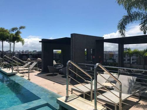 Apartamento Studio Em Excelente Localiza��o E Vista Para O Mar