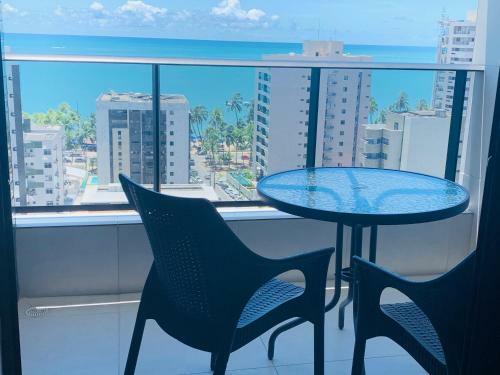 Apartamento Luxo 1406 - Quarto E Sala Com Varanda Frente Mar Ponta Verde