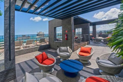 Apartamento Luxo 1406 - Quarto E Sala Com Varanda Frente Mar Ponta Verde
