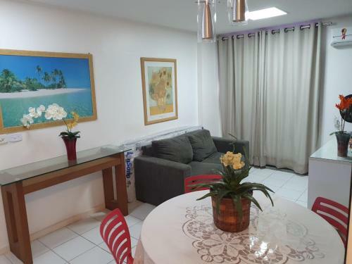 Na Beira De Pajucara Apart Quarto E Sala Mobiliado No Edif Neo