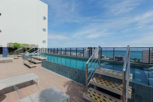 Apartamento Flat Com Piscina E Vista Pro Mar Em Ponta Verde Al