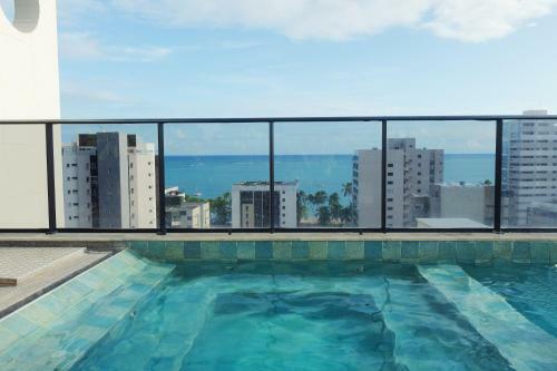 Apartamento Flat Com Piscina E Vista Pro Mar Em Ponta Verde Al
